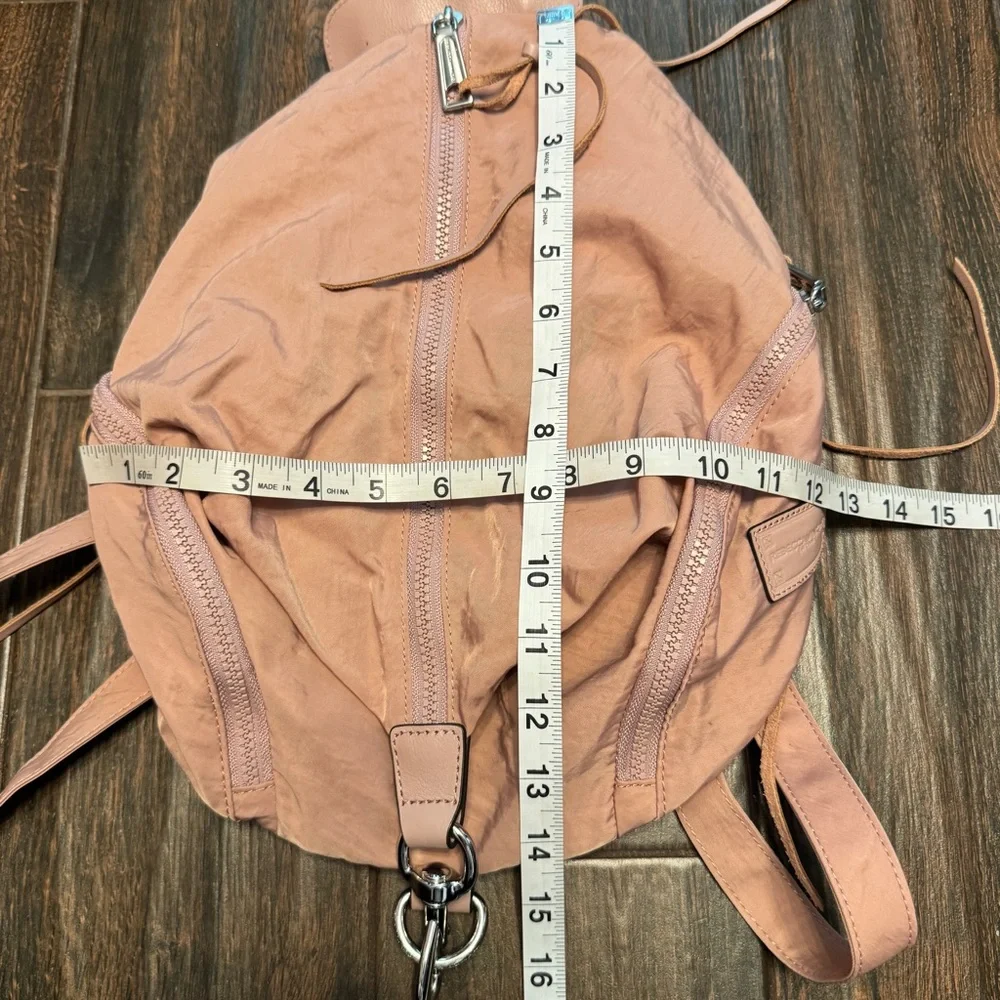 Rebecca Minkoff “Julian” Blush Pink Nylon Convertible Backpack Hobo carryall